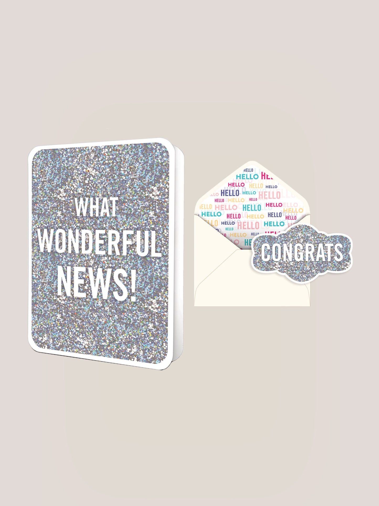 What Wonderful News! Deluxe Greeting Card