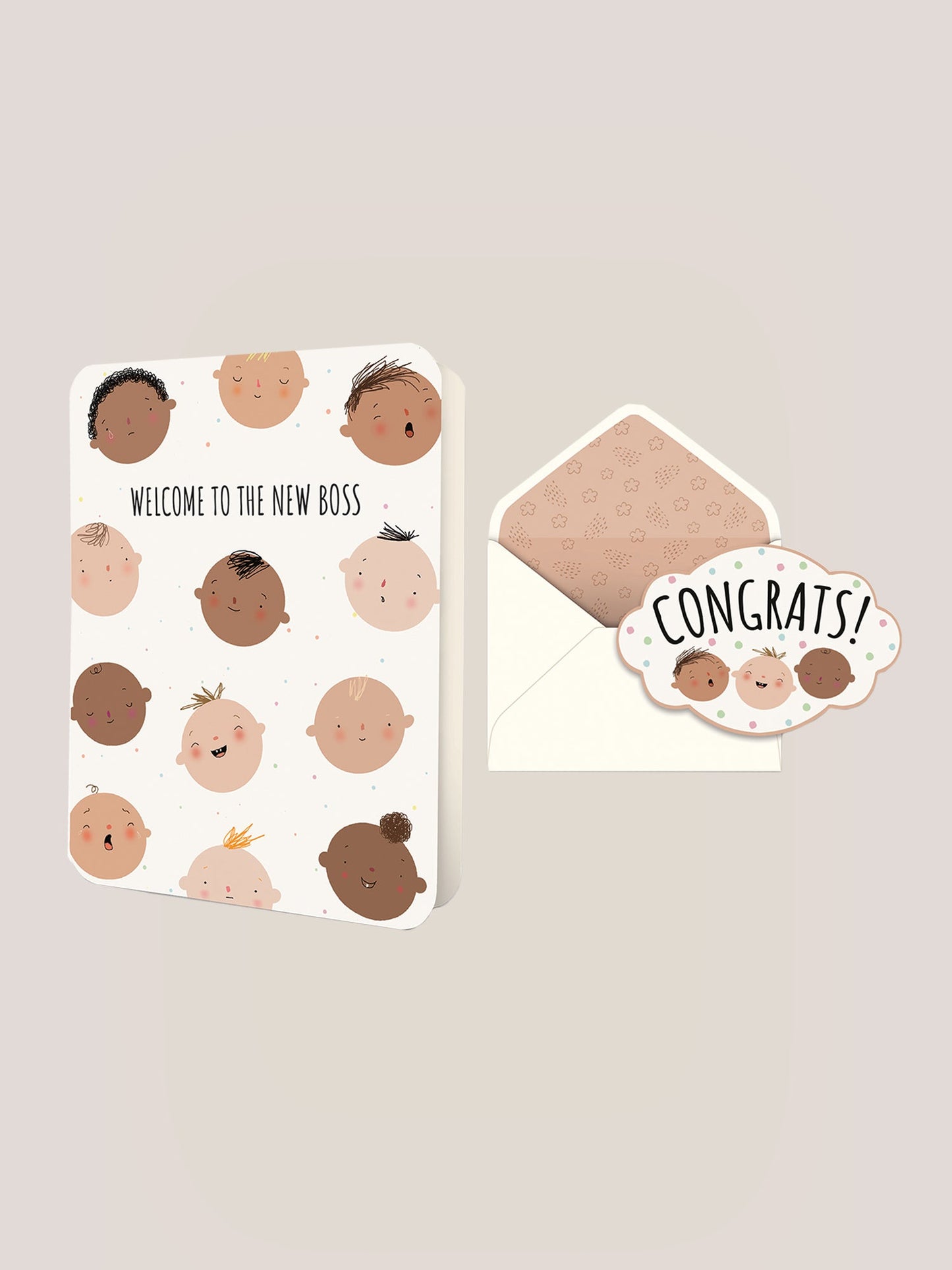 Welcome to the New Boss Deluxe Greeting Card