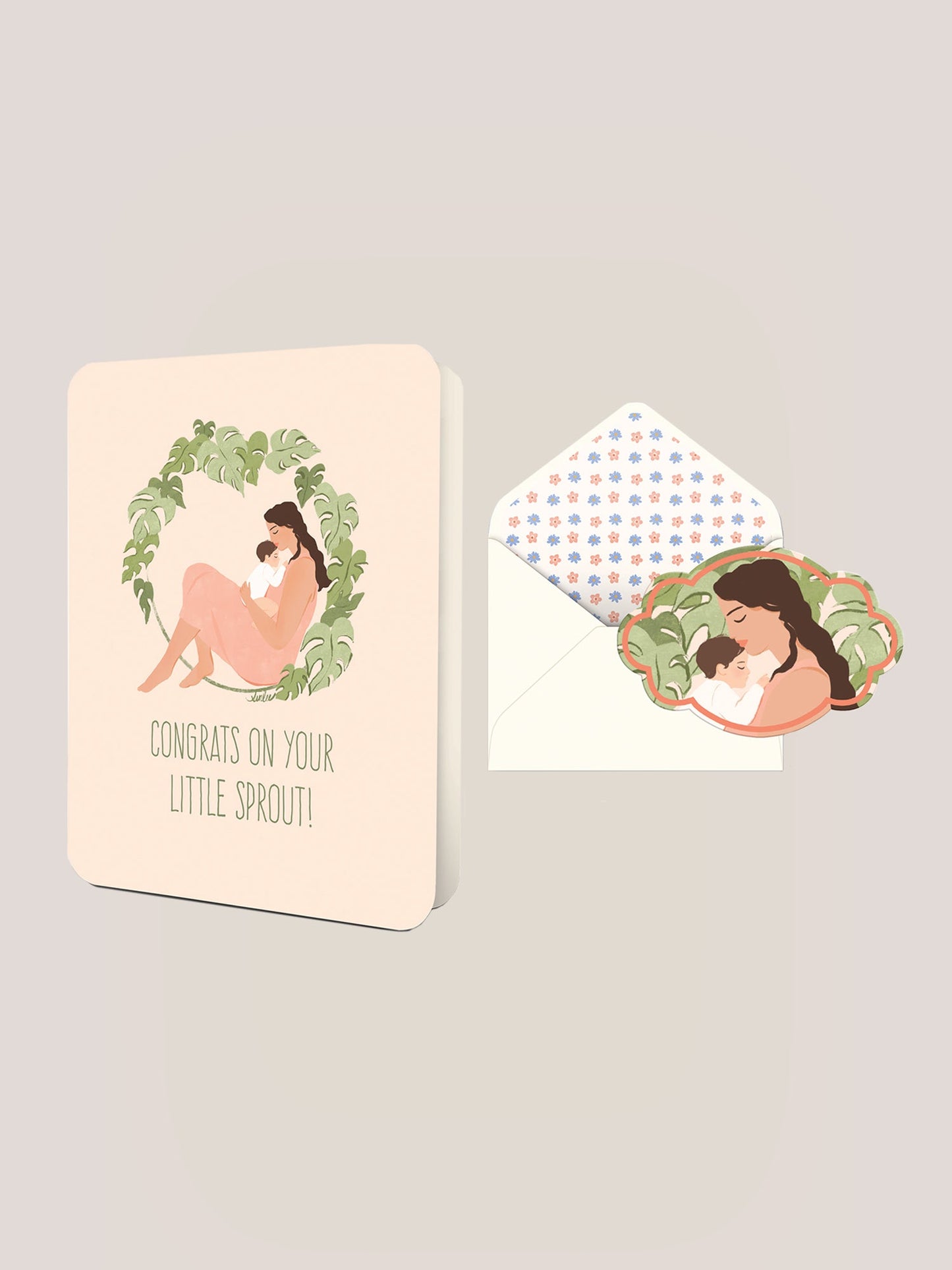 Little Sprout Deluxe Greeting Card
