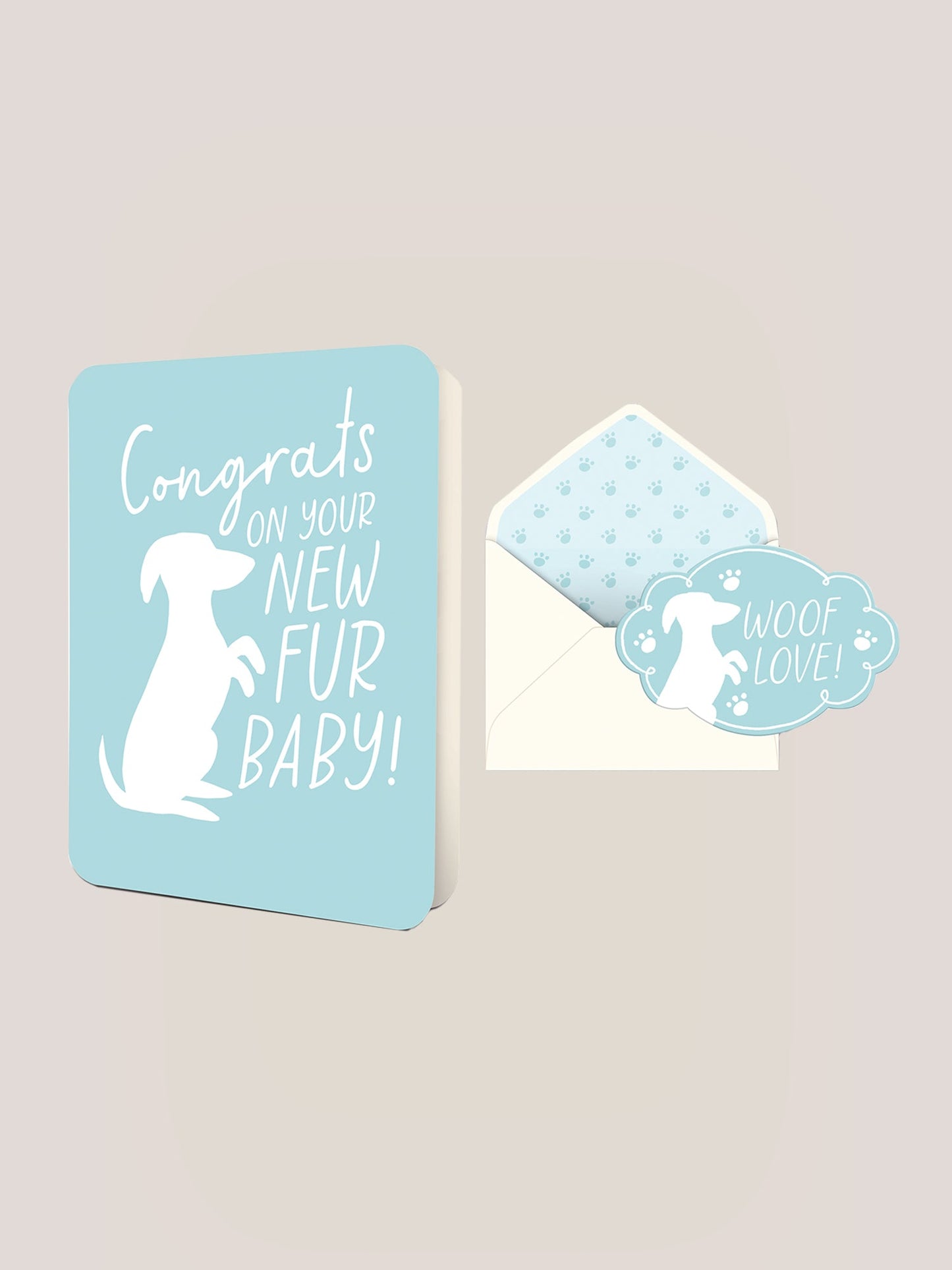 Fur Baby Deluxe Greeting Card
