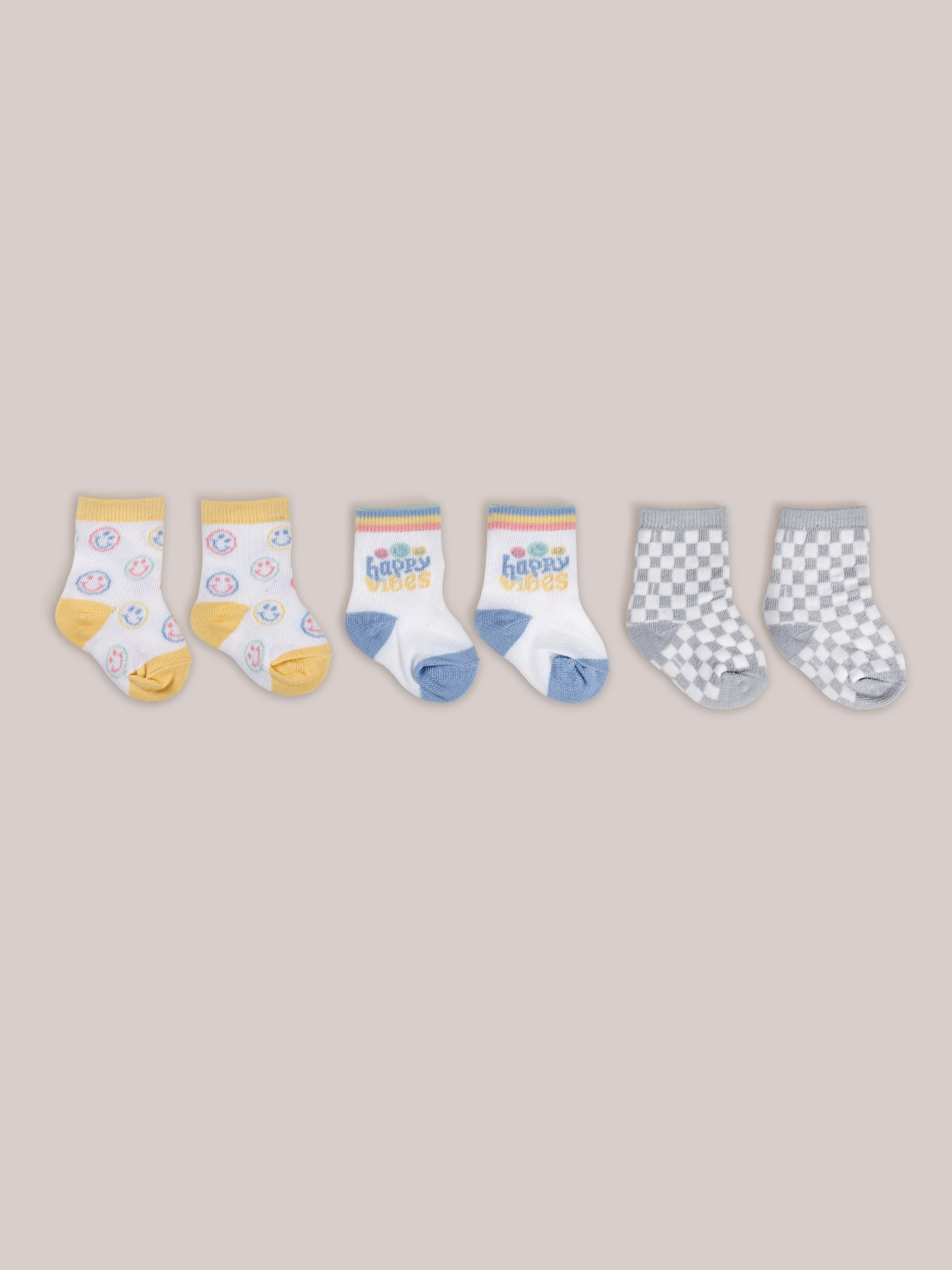3-Pack Soft Durable Baby Socks Set - Happy Baby Vibes