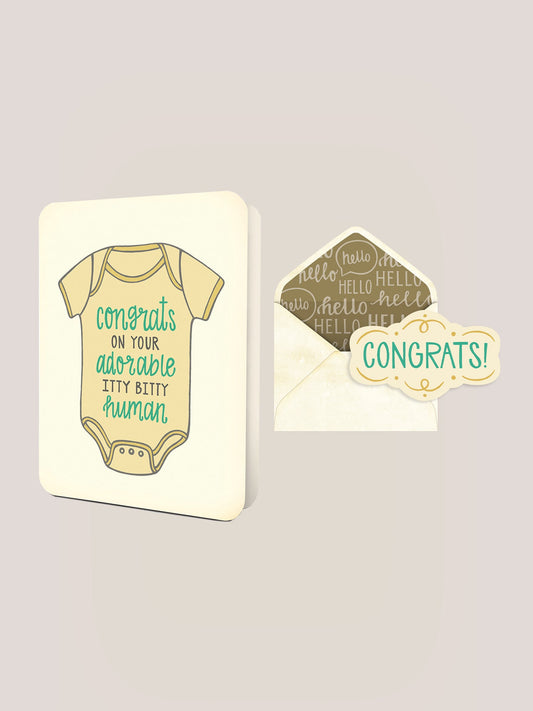 Itty Bitty Human Deluxe Greeting Card