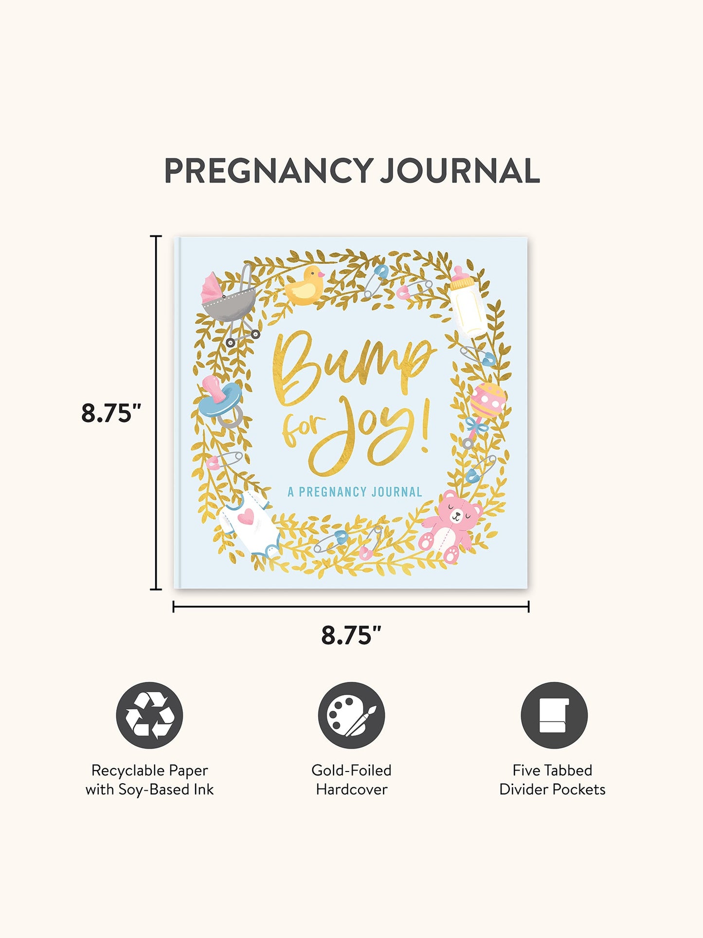 Bump For Joy Guided Journal (Blue)