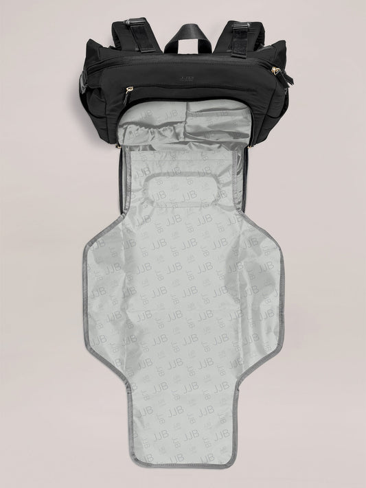 Modern Backpack Diaper Bag - Black
