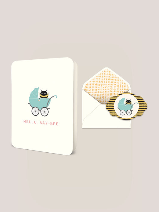 Hello, Bay-Bee Deluxe Greeting Card