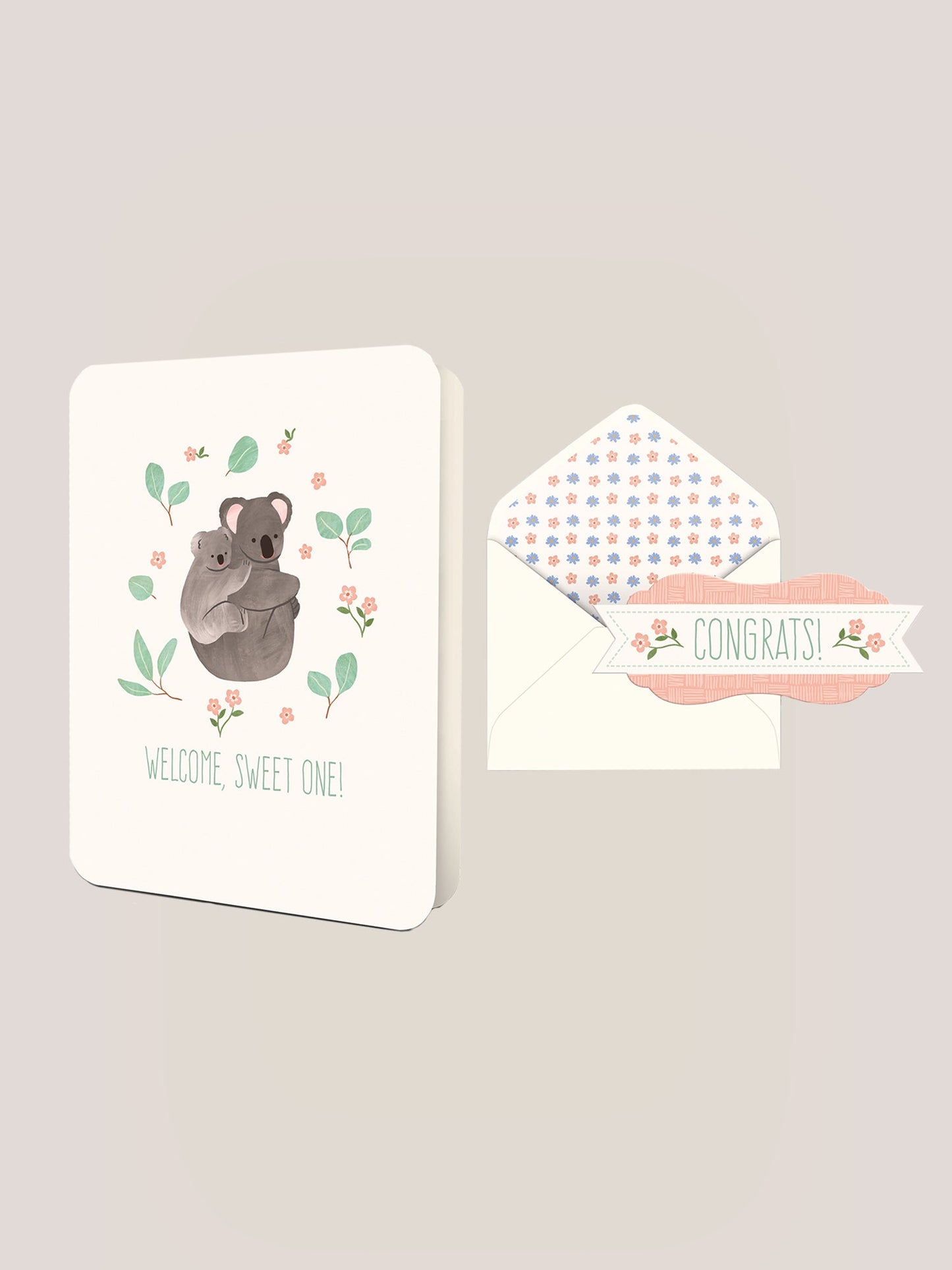Welcome, Sweet One Deluxe Greeting Card