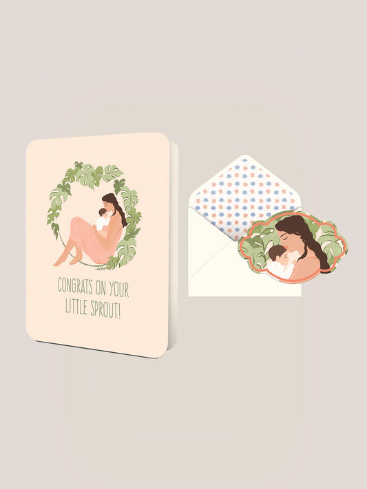 Little Sprout Deluxe Greeting Card