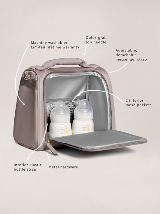 Insulated Bottle Bag - Taupe