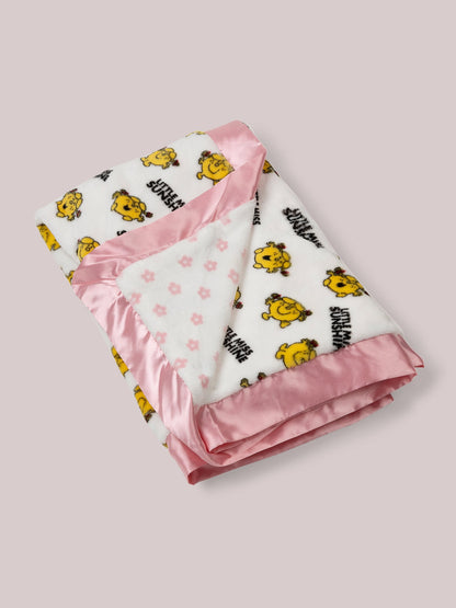 Little Miss Sunshine Reversible blanket showing the reverse side