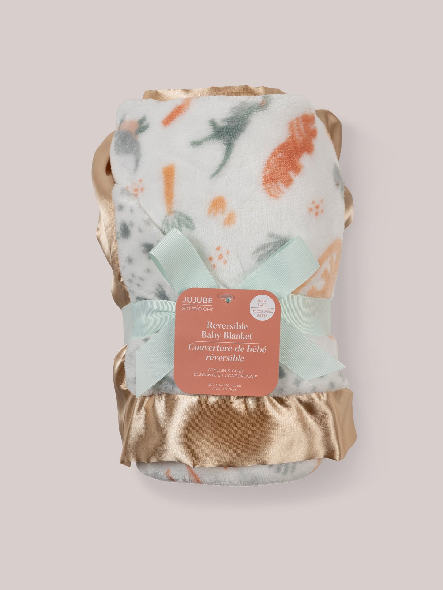 Ultra-Soft Thick Reversible Baby Blanket - Roarsome