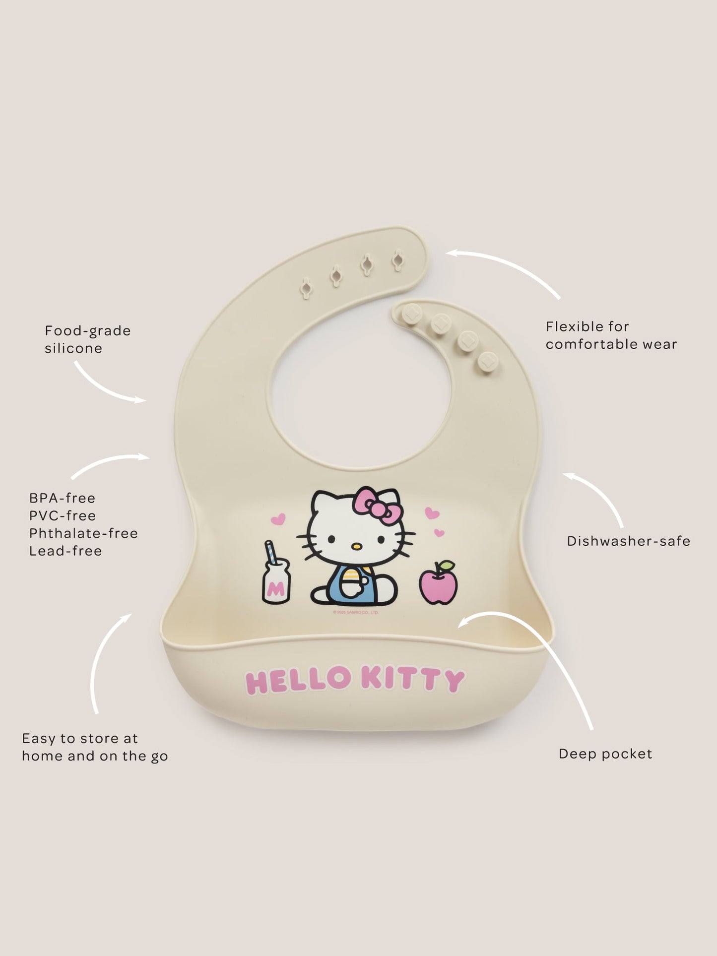 Hello Kitty® Silicone Bib