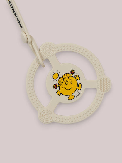 Little Miss Sunshine Silicone Teether ring close up