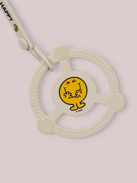 Mr. Happy Silicone Teether Ring close up