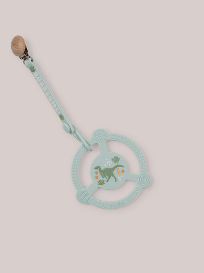 Silicone Teether Ring & Detachable Clip - Roarsome
