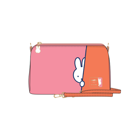 Miffy Flower Fields Be Quick Clutch - Pink & Orange