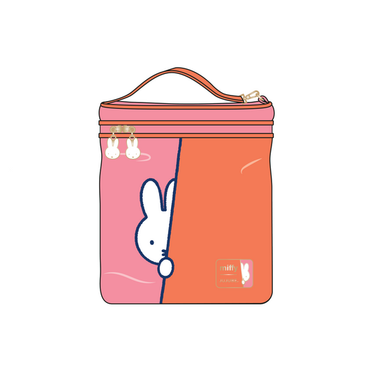 Miffy Flower Fields Fuel Cell Insulated Bottle Bag - Pink & Orange