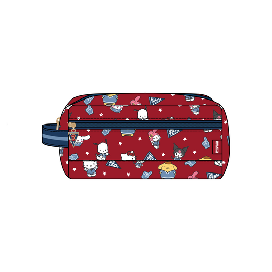 Hello Kitty® × JuJuBe Varsity Be Dapper Toiletry Cosmetic Bag – Red and Navy