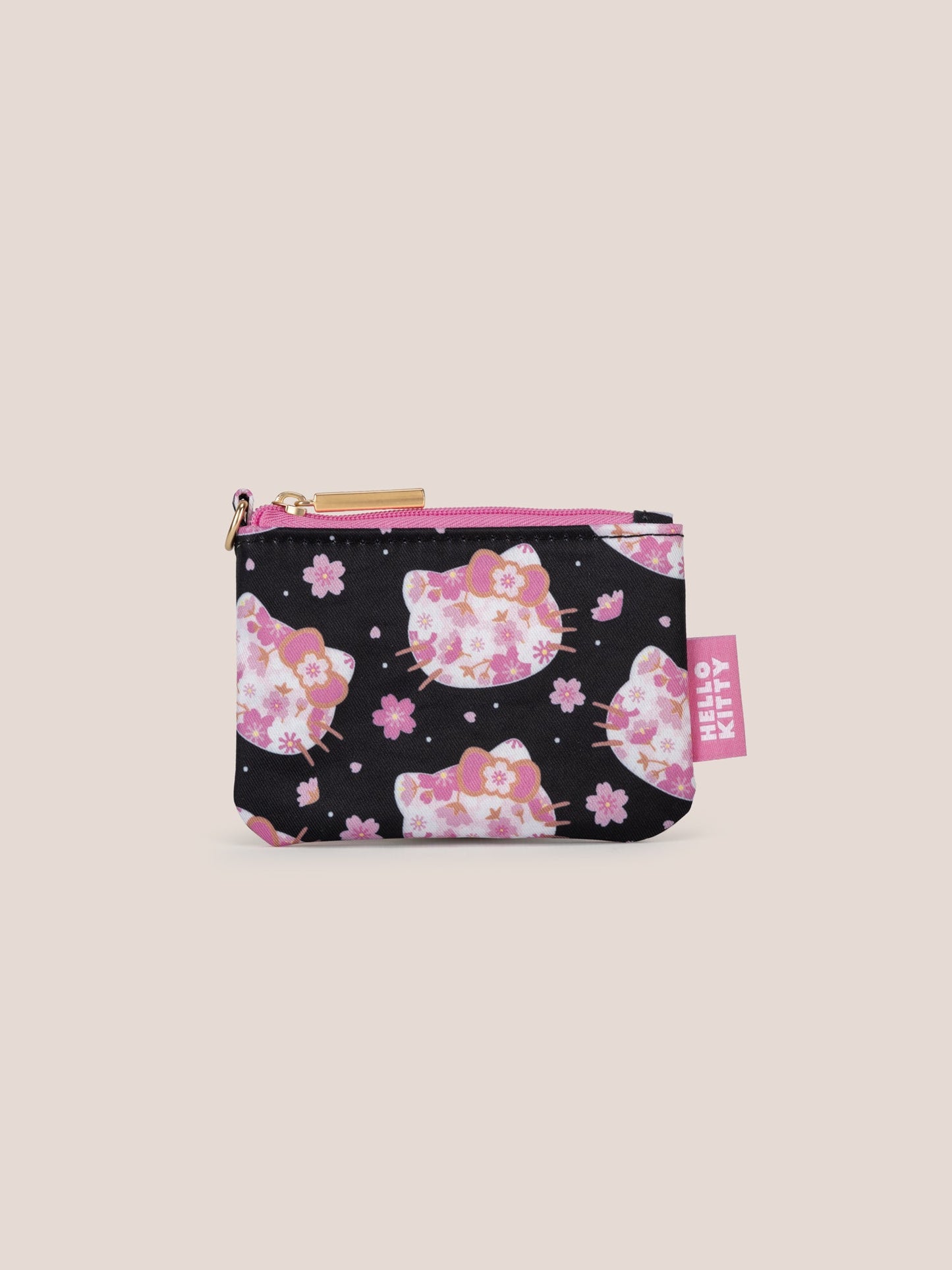 Hello Kitty® × JuJuBe Cherry Blossoms Be Set 3-Piece Pouch Set — Black and Pink