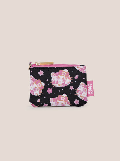 Hello Kitty® × JuJuBe Cherry Blossoms Be Set 3-Piece Pouch Set — Black and Pink