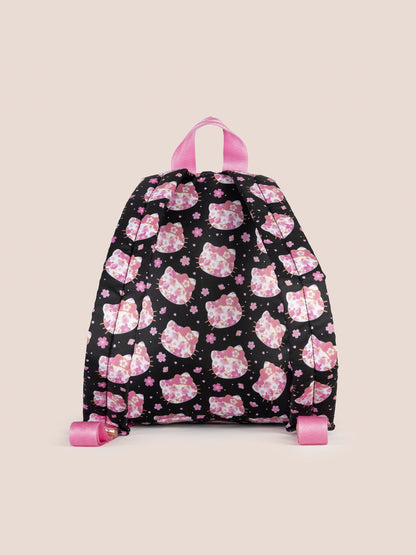 Hello Kitty® × JuJuBe Cherry Blossoms Everyday Mini Small Diaper Bag Backpack – Black and Pink