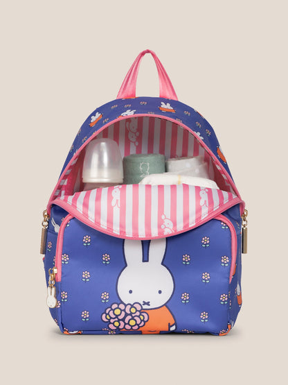 Miffy Flower Fields Everyday Mini Backpack - Blue & Orange