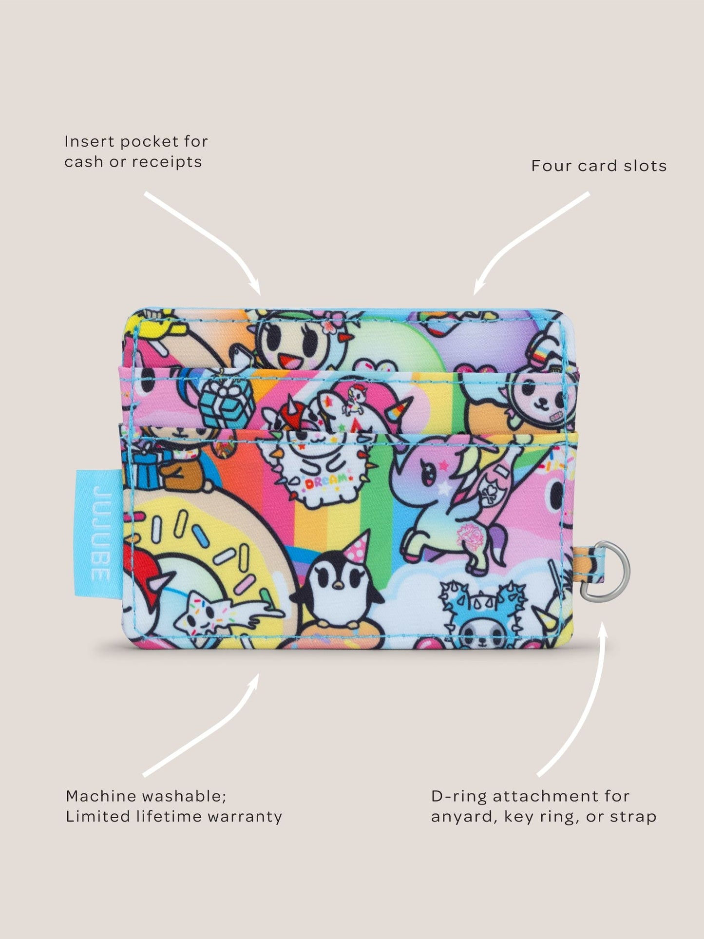 tokidoki Be Charged Card Case - 20th Anniversary Celebration