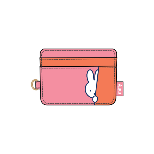 Miffy Flower Fields Be Charged Card Case - Pink & Orange